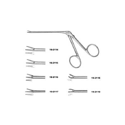 Oval Cup Forceps House Angled 2-51/64 Inch -