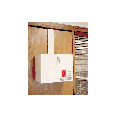 Lock Box Metal - Box, Drop Over-the-door - H