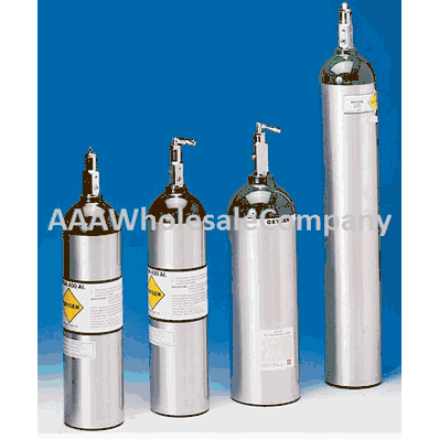 Oxygen Cylinder, Aluminum, Toggle, Empty, Size D