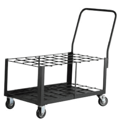 Oxygen Cylinder Cart, 20" X 30" X 42" Size D/E Cylinder