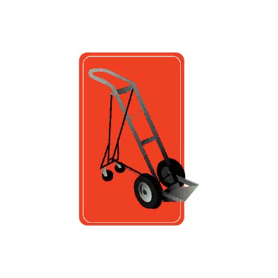 Oxygen Cylinder Cart Aluminum / Steel 46 X 15