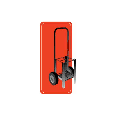 Oxygen Cylinder Cart Steel 42 X 15 X 18 Inch