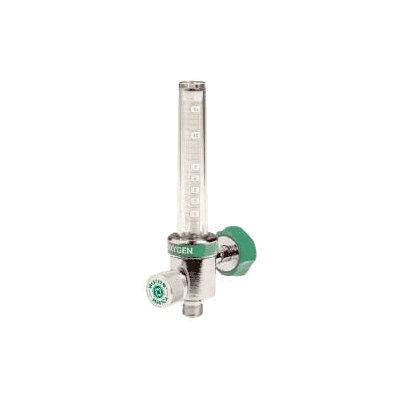 Western FM104 Oxygen Flow Meter, 1/2 - 15 LPM Chrome Plated Brass