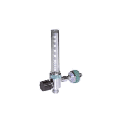 Oxygen Flow Meter Chrome Plated Brass 0 - 15
