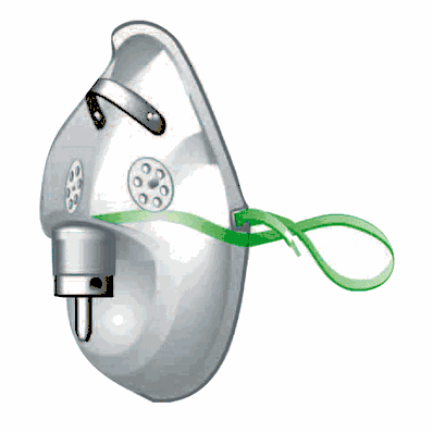 Oxygen Mask, Elongated, 7 ft(2.1 m) - 50/Cs -