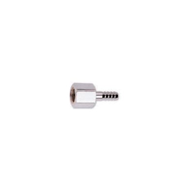Oxygen Regulator Adapter, 1/4" NPT Female to 1/4" Hose Barb