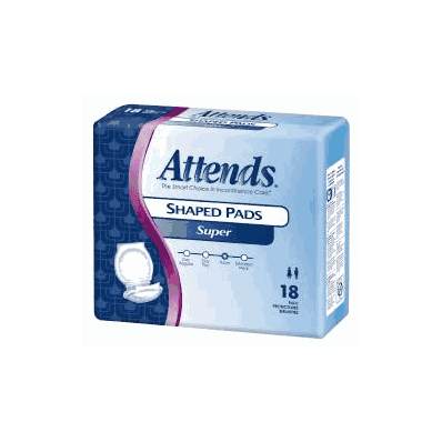Pad Attends Shaped Pads 24.5 Inch L Super Ab