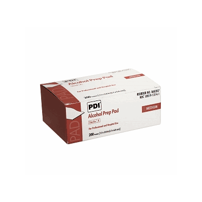 Pad, Prep, Alcohol, Medium, Sterile, 1/Pk - M