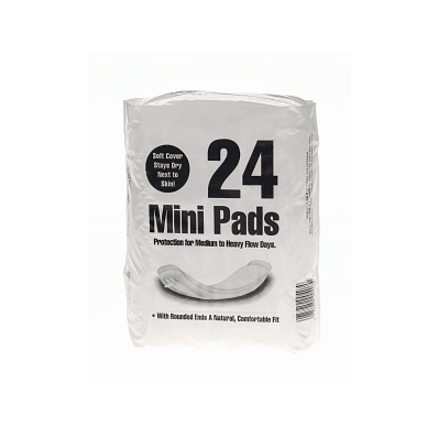 Pad, Sanitary, 8 In, Mini, W/Adhesive - Medli