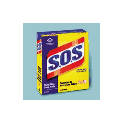 Pad, Sos SteEl Wool W/Soap (15/Bx 12bx/Cs) -