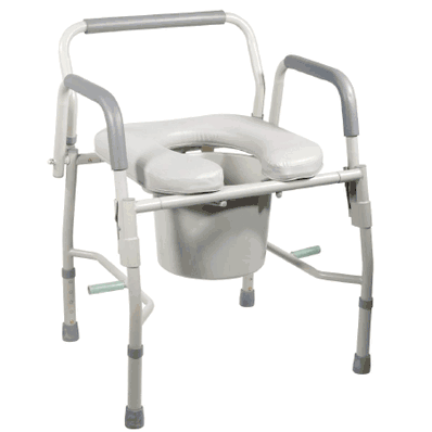 Padded Commode Chair Deluxe #11125PSKD-1