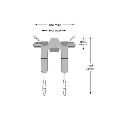 Padded Toileting Sling Large 400 Lbs. - Sling