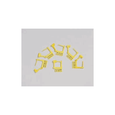 Padlock Seal, YELLOW, Plastic