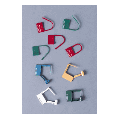 Padlock Seal, YELLOW, Plastic