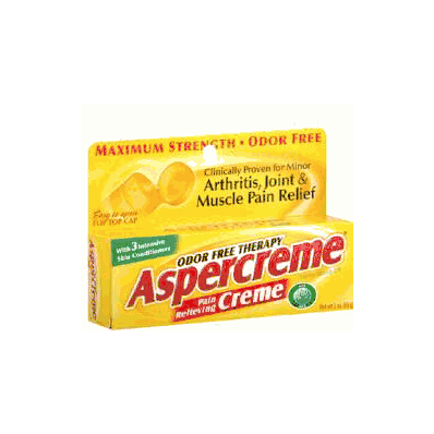 Pain Reliever, 3 oz. Cream Tube, Trolamine Salicylate