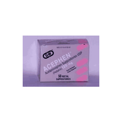 Pain Reliever Acephen Suppository 50 Per Box