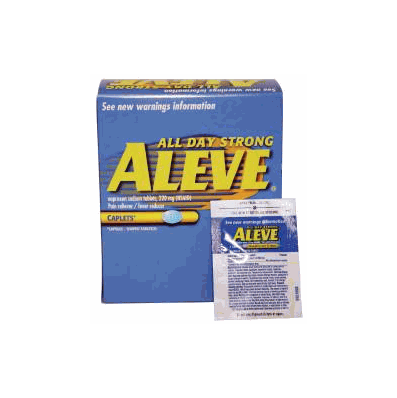 Pain Reliever Aleve Caplet 150 Per Bottle 22