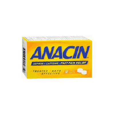 Pain Reliever Anacin Tablet 50 Per Bottle -