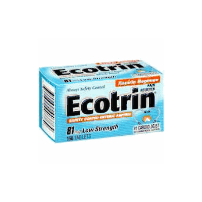 Pain Reliever Ecotrin Tablet 150 Per Bottle