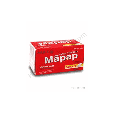 Pain Reliever Mapap Caplet 500 Per Bottle 50