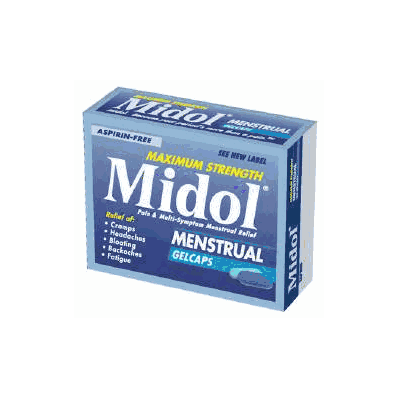 Pain Reliever Midol Gelcap Caplet 24 Per Bot