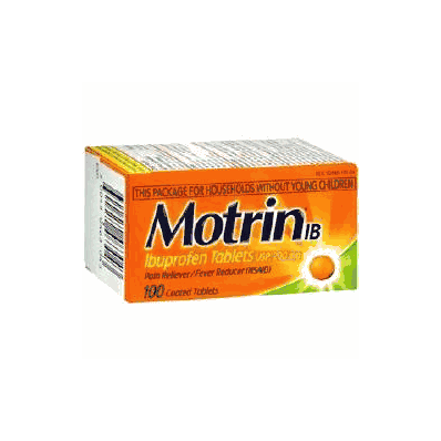 Pain Reliever Motrin Ib Tablet 100 Per Box 2