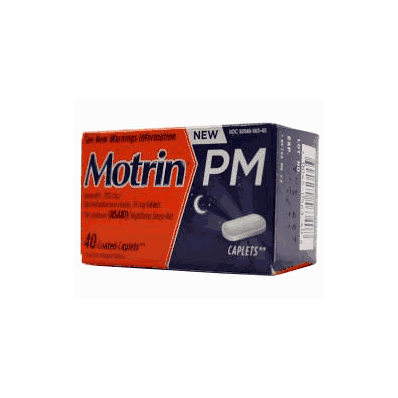 Pain Reliever Motrin Pm Coated Caplet 40 Per