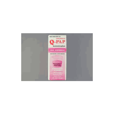 Pain Reliever Q-pap Suspension 4 Oz. 160 Mg /
