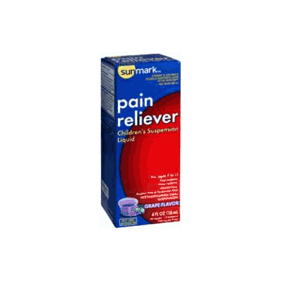 Pain Reliever Sunmark Liquid 4 Oz. 160 Mg /
