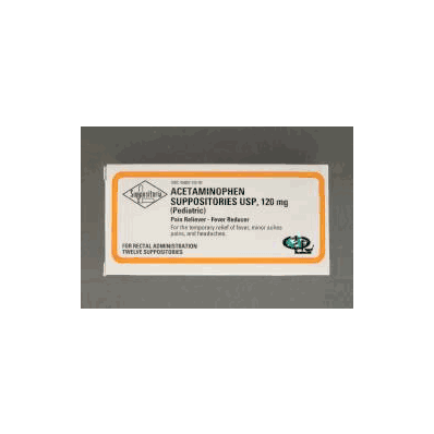 Pain Reliever Suppository 12 Per Box 120 Mg -