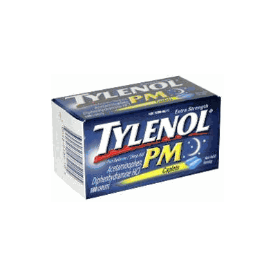 Pain Reliever Tylenol Pm Caplet 100 Per Bott