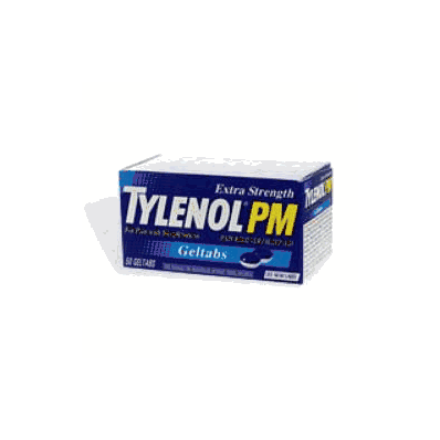 Pain Reliever Tylenol Pm Gelcap Caplet 48 Pe