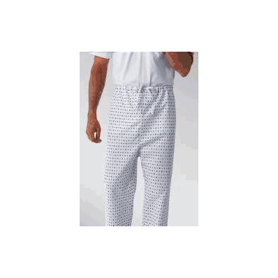 Pajama Pants X-large Snowflake Print Male - P