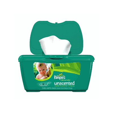 Pampers Natural Aloe Unscented Wipes By Proct
