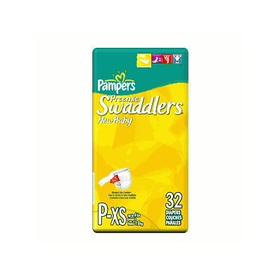 Pampers Swaddlers Diapers, Extra Small, Up to 4 Lbs