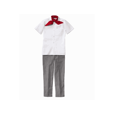 Pant, Chef, Black White Check 40x30 - Medline