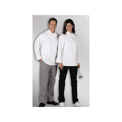 Pant, Mens Chef, Blk / White Check, 28xun - M