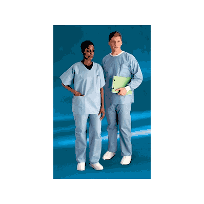 Pant, Scrub, Blue, 2xl, Disposable - Medline