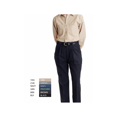 Pant, Womens Work, Pleated, Blk, 4x32 - Medli