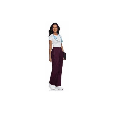 Pants, Cargo Womens Wine Med - - Landau Unif