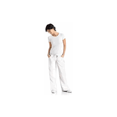 Pants, Scrub Drwstrng Wht Med Petite - - Lan