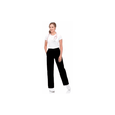 Pants, Scrub Eased Fit Fml Tl Blk Med - - La
