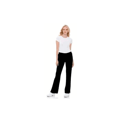 Pants, Scrub Full Bootleg Fml Blk Sm - - Lan