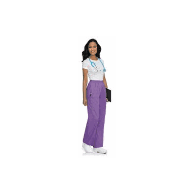Pants, StafF Cargo Wmn Orchd Lg - - Landau U