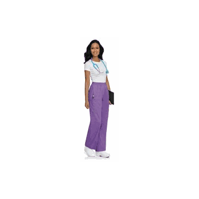 Pants, StafF Cargo Wmn Orchd Pet Med - - Lan