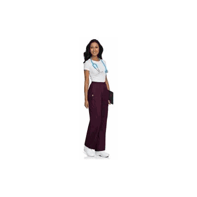 Pants, StafF Cargo Wmn Wine Lg - - Landau Un