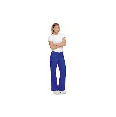Pants, StafF Scrub Cargo Flare Fml Royal Blu