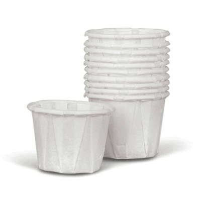 Paper Cup 0.75 oz souffle 1/2 oz 5000/case