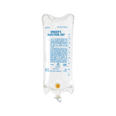Parenteral-Ringers Solution, 1000 mL Large Volume