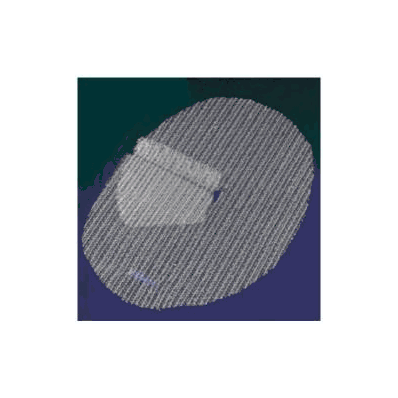 Parietex TEM1409GR ProGrip Precut Self-Fixating Hernia Repair Mesh, 3.5" X 5.5" Right